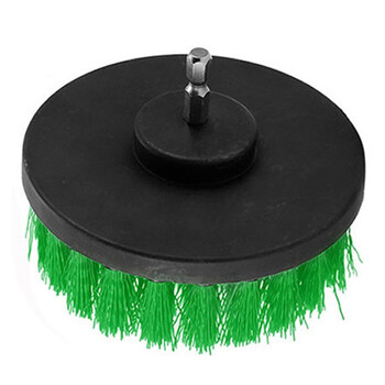 金诗洛 KSL1007 电钻刷子 电钻清洁地毯瓷砖水槽机械清洁塑料丝清洁毛刷 绿色2寸