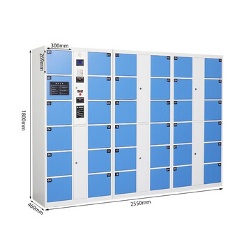 知旦 36门条码存包柜 工厂储物柜超市商场智能电子储物寄存柜车间存包柜手机存放柜 CB-36T