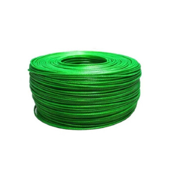 中部工品 绿色带皮包塑钢丝绳 一米价 6mm