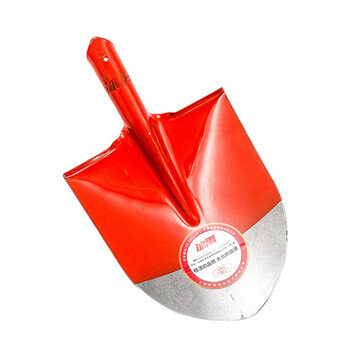 冰禹 BYly-100 1.2米木柄锹铁锹除雪铲 铁锨铁铲 橘红 大号尖锹含柄（15把）