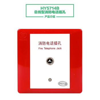 蓝炎 泰和安消防电话广播设备 LD-HY5714B拨码电话插孔面板 消防器材