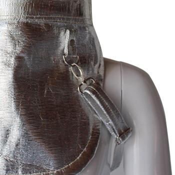 者也 铝箔防护面罩耐高温防火隔热头套炼钢厂铝厂辐射热1000度消防披肩帽防护面罩 隔热头罩