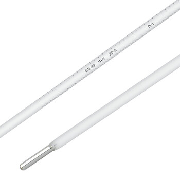 匡建仪表（CONJANT）石油玻璃温度计 GB-39 1支 -37+2℃精密棒式测温仪 工业化工实验室用 可过检	 GB-39 