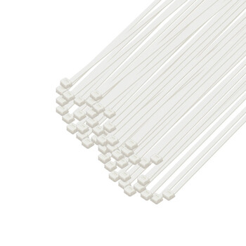 卡夫威尔 自锁式尼龙扎带大号小号加长 园艺扎线带 扎带理线带束线带捆扎带 7.6*550mm 白色 50支装 OT3320