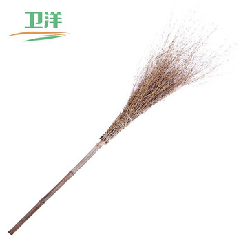 卫洋 WY-566 手工扫把环卫大扫把竹扫把户外扫院子大扫帚物业学校工厂清洁笤帚新型出口型圆扫把5个装