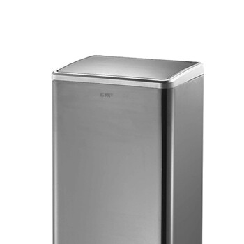 南 SJ50-F01 方形脚踏桶 黑金酒店套房脚踩果皮桶 商用厨房客厅脚踩开盖垃圾桶 办公室垃圾桶 容量50L