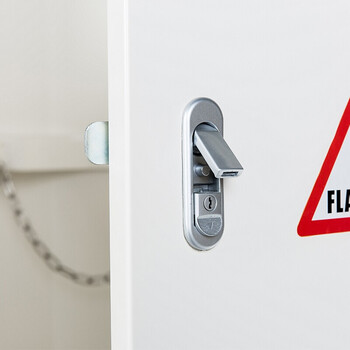 京顿JINGDUN 气瓶柜防爆柜实验室工厂煤气瓶罐储存安全柜 灰白煤气双瓶柜