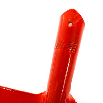 冰禹 BY-2364 1.2米木柄锹 防汛抗洪铁锹 除雪铲 锰钢淬火橘红铁锹 大号方锹含柄