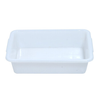 稳斯坦 W8 白色塑料盒子方盘 零件盒 周转箱筐物料盒元件盒分拣篮子 350*250*80mm