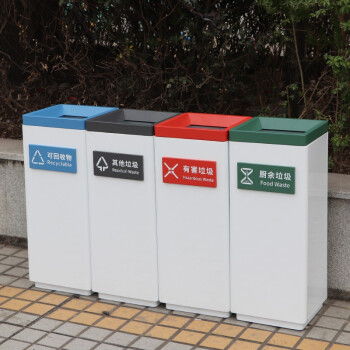 庄太太【直投双桶】酒店大堂立式不锈钢干湿分类垃圾桶宾馆走廊电梯口烟灰桶垃圾箱