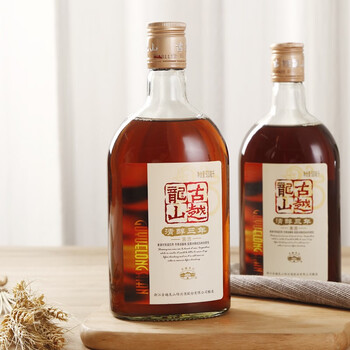 古越龙山 清醇 三年 半甜型 绍兴黄酒 500ml*6瓶 整箱装 