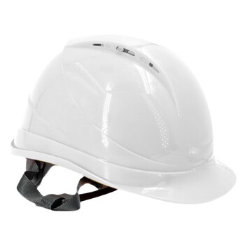 Raxwell RW5102 V型ABS安全帽新国标透气防砸绝缘建筑工地施工电力工程 白色1顶