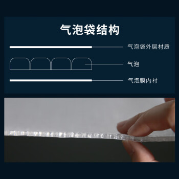飞尔（FLYER）复合珠光膜气泡袋 白色服装包装袋 气泡信封泡沫袋【24×25+4cm 一箱210个】