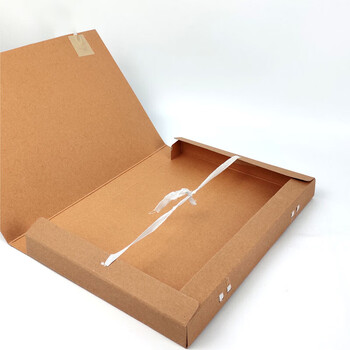 飞尔（FLYER）档案盒 加厚文件资料盒 高质感牛皮纸财务凭证盒 10只装【31x22cm 厚度4cm】