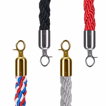 金柯 礼宾杆挂绳 1.5米长 尼龙编织绳 一米栏围挡排队警示挂绳 酒店商场展厅隔离 默认红色可备注