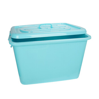 元汗LJ-0866-1*2塑料加厚滚轮式收纳箱80L升*2个【混色】儿童玩具衣服储物箱子 定制