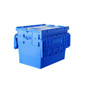 力王 POWERKING加厚塑料箱可插箱周转箱加厚耐摔塑料箱加整理收纳箱工业箱全新PP物流箱600*400*385