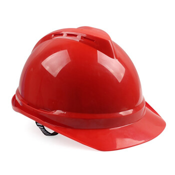 梅思安（MSA）10172515 V-Gard500 PE豪华型安全帽 带透气孔超衬针织布吸汗带 红色 1顶