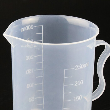赫思迪格 透明量杯 带刻度杯 塑料计量杯 测量杯容量杯 塑料量杯 500ML JG-302