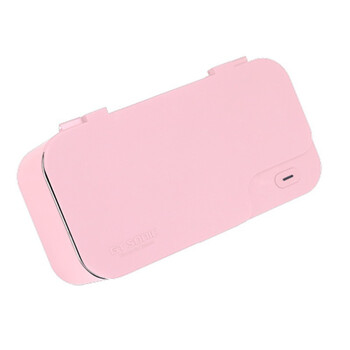 固特GTSONIC 超声波清洗机洗眼镜机假牙眼镜清洗盒 GT-X1（450ML）淡樱粉