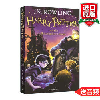 【送音频】英文原版 哈利波特1 Harry Potter and the Philosopher’s Stone 哈利波特与魔法石 JK罗琳