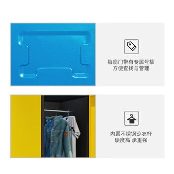 尚留鑫 储物柜浴室刷卡寄存柜宿舍多门员工柜鞋柜电子感应锁柜子 9门黑边白色
