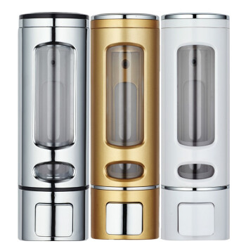 冰禹 BYrl-192 酒店厨房浴室卫生间皂液器皂液盒 按压瓶洗手液器沐浴乳盒按压器 白色双头