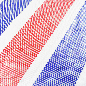 伏兴 防水彩条布防雨布户外防晒篷布 彩条防水布货车用苫布隔热塑料布 三色单面覆膜 4m*40m