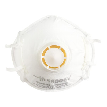 一护 KN95杯型口罩 头戴式防雾霾防颗粒物呼吸器口罩 带呼气阀 6006V 10支装 KN95