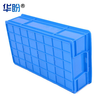 华盼加厚周转箱塑料物流搬运箱仓库分类储物箱零件收纳筐工具盒储水箱外径355*200*90mm