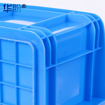 华盼加厚周转箱塑料物流搬运箱仓库分类储物箱零件收纳筐工具盒储水箱外径412*305*145mm