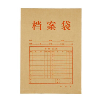 汇采 档案袋 加厚牛皮纸纸质工业投标资料袋 大容量文件袋 24×33.5cm 100个