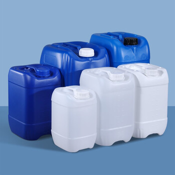 艾科堡塑料化工桶方形堆码桶25L工厂原料废液水桶加厚样品桶B款白色半透明