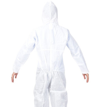 3M 4510 一次性防护服白色带帽连体防护服防化防尘服化学隔离服防护颗粒物及液体喷溅 1件装 XL