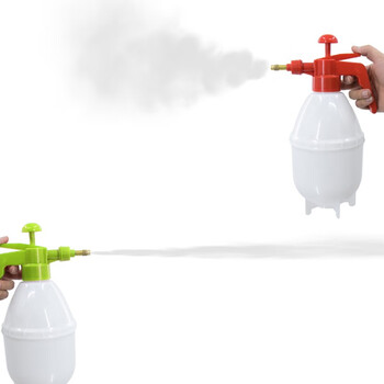 冰禹 BYA-14 喷雾瓶 气压式浇花喷水壶 浇花洒水壶 园艺工具 白色1.5L（颜色随机发货）