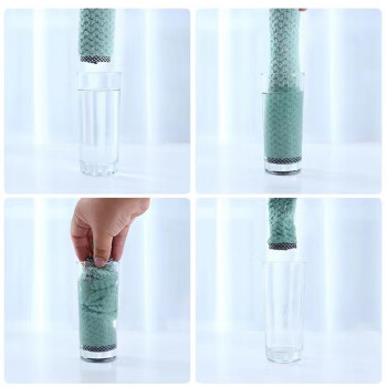 益美得 WYQ0715 洗碗布吸水百洁布厨房毛巾珊瑚绒抹布 25*25CM颜色随机