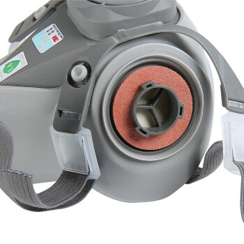 3M 半面罩橡胶防尘扣押式工业工厂车间呼吸防护（DF） 6200（中号）*1套