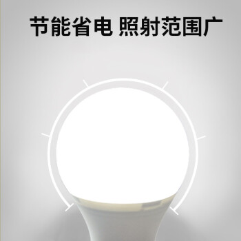 龙代（longdai）低压LED灯泡 夜市摆摊用节能LED灯泡超市市场氛围灯球 12-85V低压E27螺口 12W白光（5只装）
