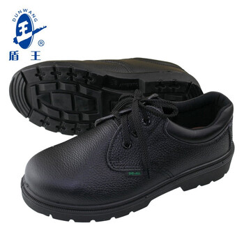 王盾/盾王 1358防砸安全鞋牛皮劳保鞋男女耐磨防滑耐油耐弱酸碱厨房安全鞋定做 40 码 黑色 1双