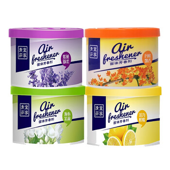 益美得 YC02 空气清新剂固体芳香剂卫生间浴室香薰清香剂70g/盒 桂花香四盒装