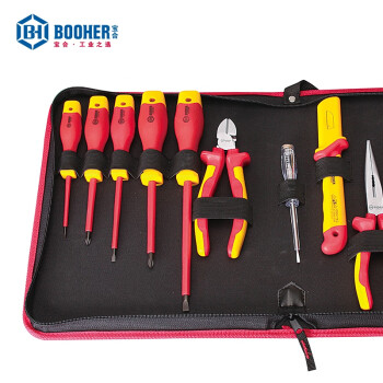 宝合(BOOHER)11件绝缘电工工具组套 0200102 铬钒钢