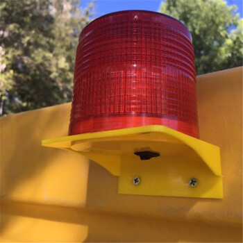 贝傅特 LED光控太阳能警示灯频闪报警灯塔吊信号灯交通路障灯 红色带磁铁04