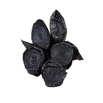 中云智创 小号商用物业办公加厚平口垃圾袋分类45*50cm黑色25个/卷 共4卷