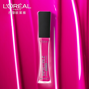 欧莱雅(loreal)恒放溢彩雾感唇釉口红小蛮腰 粉色 302 6.3ml