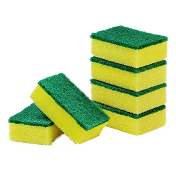 金诗洛 KSL2003 (10个装)百洁布清洁布高密度洗碗海绵厨房清洁纳米抹布 直角10*7*3cm