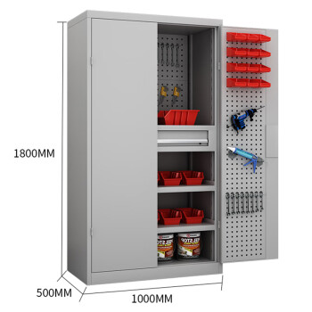 建功立业重型工具柜多功能整理柜五金储物柜GY2704灰白色