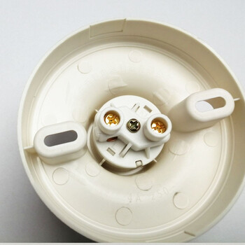 西野（SHARE）E27螺口灯头灯座 走廊过道 LED灯泡灯口平底插座 白色 小型8cm圆灯座