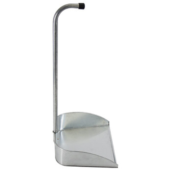 赫思迪格 JG-135 大容量铁簸箕 铁撮箕子 白铁皮畚箕垃圾斗垃圾铲 铁簸箕（10个）