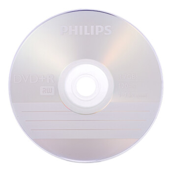 飞利浦（PHILIPS）DVD+R光盘/刻录盘 空白光盘 刻录光盘 光碟16速4.7G 乖乖桶 桶装50片
