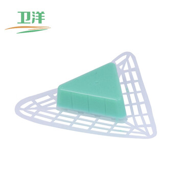 卫洋 WYS-229 男士小便池除臭三角块 厕所芳香片清洁过滤网 尿斗香块（三角）10个装